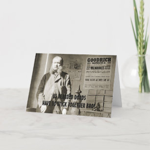 FUNNY VINTAGE CARD FOR UNIQUE BEARDED MAN BEARD