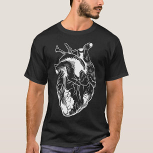 Funny Vintage Cardiology Heart Anatomy  Cool Docto T-Shirt