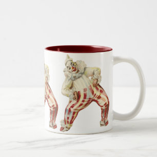 FUNNY VINTAGE CLOWN DESIGNER COFFEE MUGS - GIFTS