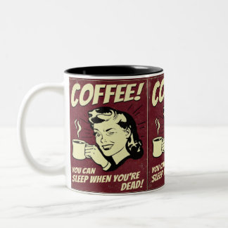 Funny vintage coffee design mug