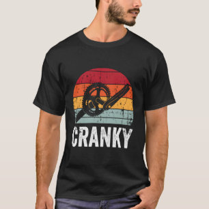 Funny Vintage Cranky Bike Bicycle Rider Cycling Lo T-Shirt