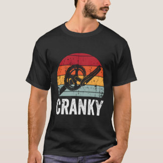 Funny Vintage Cranky Bike Bicycle Rider Cycling Lo T-Shirt