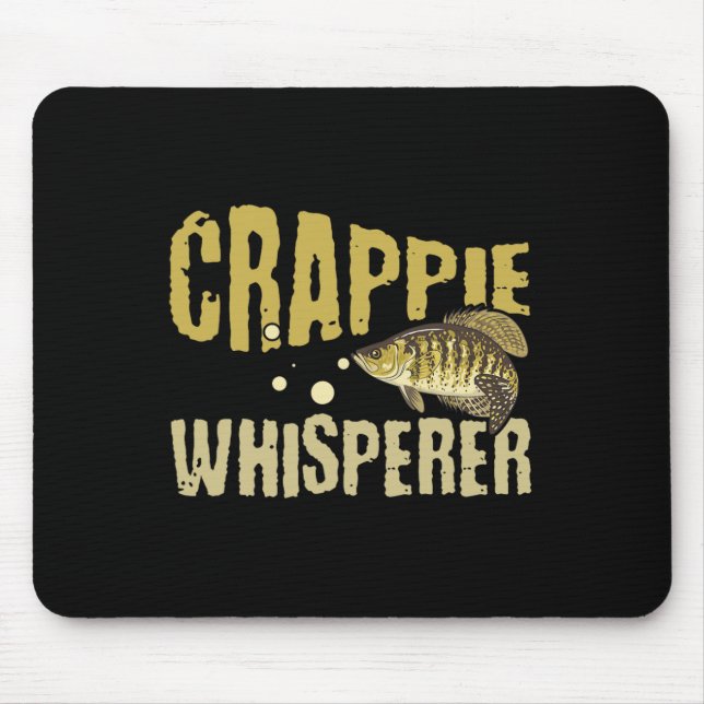 Funny Vintage Crappie Whisperer Fishing  Mouse Pad (Front)
