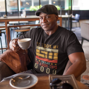 Funny vintage custom 50th birthday for men T-Shirt