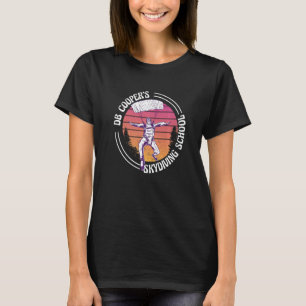 Funny Vintage Db Cooper Skydiving School  Retro Sk T-Shirt