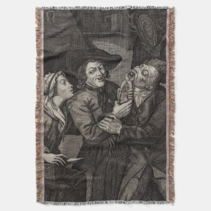 Funny Vintage Dentistry Dental Humour Throw Blanket