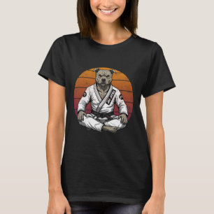 Funny Vintage Dog Brazilian Jiu Jitsu Retro Grappl T-Shirt