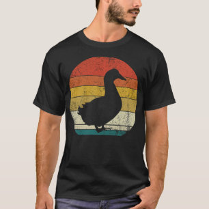 Funny vintage duck for duck boston terrier breed  T-Shirt