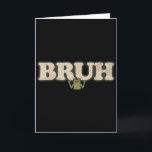 Funny Vintage Frog Attitude Meme - Bruh Frog  Card<br><div class="desc">Funny Vintage Frog Attitude Meme - Bruh Frog</div>