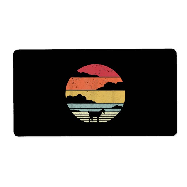 Funny Vintage Goat Gift (Front)