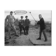 Funny Vintage Golf Postcard