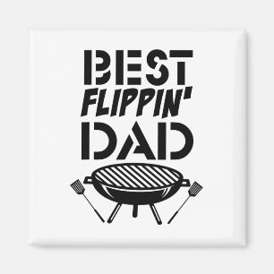 Funny Vintage Grill Daddy - Grilling And Refilling Magnet