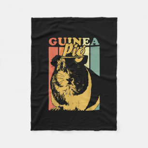 Funny Vintage Guinea Pig Gifts Fleece Blanket