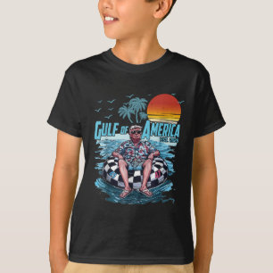 Funny Vintage Gulf Of Us America 2025 American Fla T-Shirt