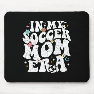 Funny Vintage In My Soccer Mom Era Footbyll Mama G Mouse Pad