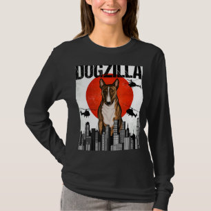 Funny Vintage Japanese Dogzilla Miniature Bull Ter T-Shirt