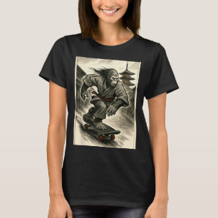 Funny Vintage Japanese Ukiyo-e Art Graphic Tee Ska