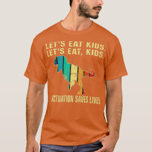 Funny Vintage Lets Eat Kids Punctuation Saves Live T-Shirt