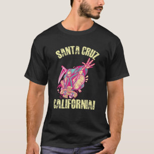 Funny Vintage Old School Skater Skull Santa Cruz C T-Shirt