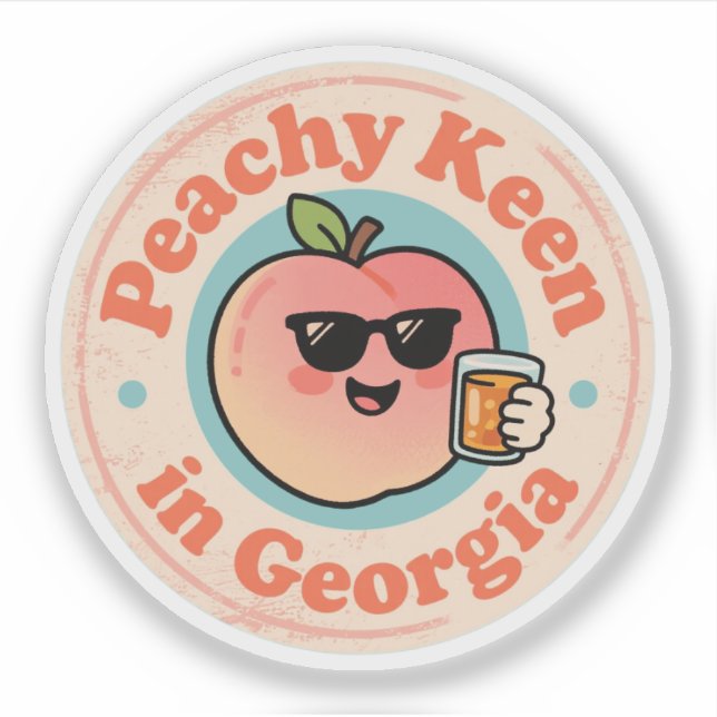Funny Vintage Peachy Keen in Georgia Peach (Front)