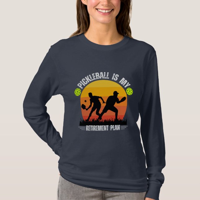 Funny Vintage Pickleball Grandad Design|Pickleball T-Shirt (Front)