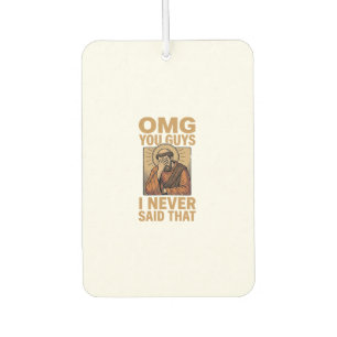 Funny Vintage Religious Facepalm Quote Shirt Desig Car Air Freshener