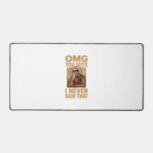 Funny Vintage Religious Facepalm Quote Shirt Desig Desk Mat