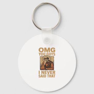 Funny Vintage Religious Facepalm Quote Shirt Desig Key Ring