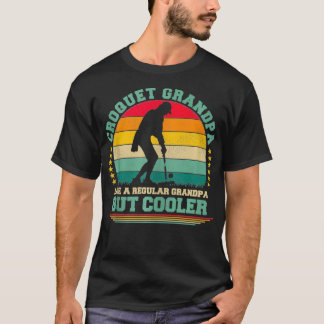 Funny Vintage Retro Croquet Grandpa Father's Day  T-Shirt