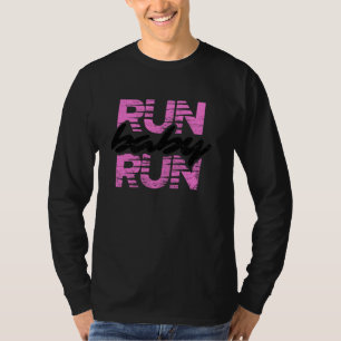 Funny Vintage Retro Run Baby Run Runner Men Women T-Shirt