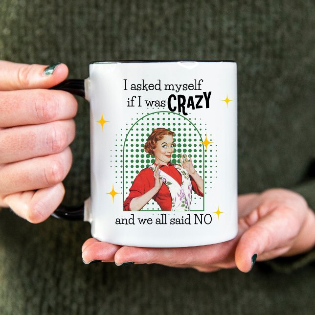 Funny Vintage Retro Woman Coffee Mug (Creator Uploaded)