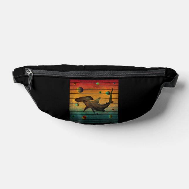 Funny Vintage Space Shark Bum Bags (Lay Down)
