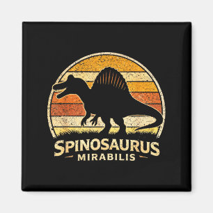 Funny vintage spinosaurus dinosaur spinosaurus magnet