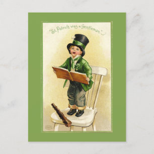 Funny Vintage St. Patrick's Day Holiday Postcard