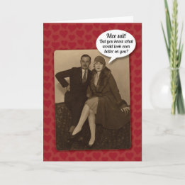 Funny Vintage Suggestive Valentine's Day Card