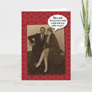 Funny Vintage Suggestive Valentine's Day Card