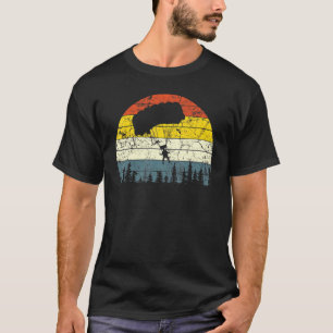 Funny Vintage Sunset Retro Skydiving Retro Parachu T-Shirt