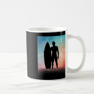 Funny Vintage Surf Design For Men Boys Surfing And Coffee Mug