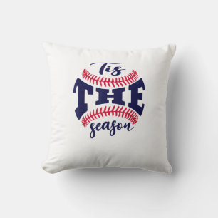 Funny Vintage Tis The Season Baseball Is My Favori Cushion
