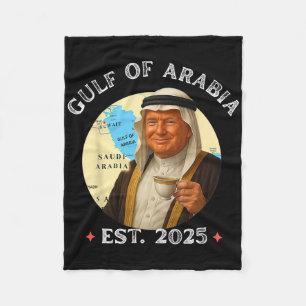 Funny Vintage Trump Gulf Of Arabia Retro Gulf Of P Fleece Blanket