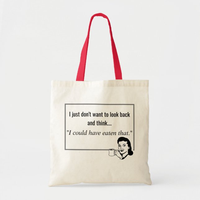 Funny Vintage Woman Tote Bag (Front)