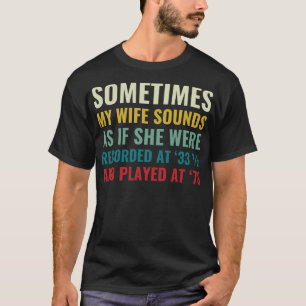 Funny Vinyl Lover Hus Vinyl Records T-Shirt