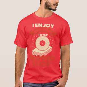 Funny Vinyl Records Collecting Collector Gift  T-Shirt