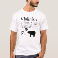 Funny Violin T-shirt - Average Bear