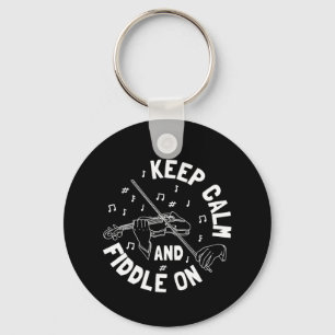 Funny Violin Violin Player Key Ring