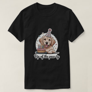 Funny "VIP of the Paw-ty" Dog Birthday T-Shirt