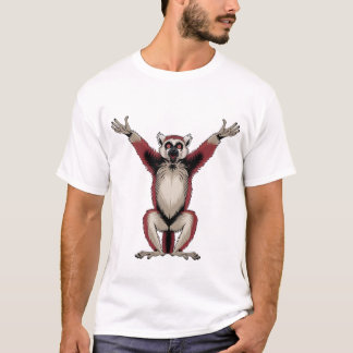 Funny Viral Bloodnut Meme Red-Ruffed Lemur  T-Shirt
