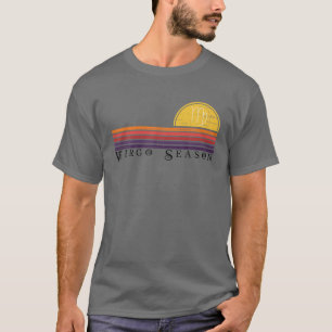 Funny Virgo Season Horoscope Zodiac Star Sign Retr T-Shirt