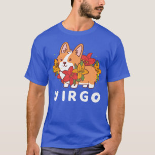 Funny Virgo Zodiac Sign Dog Corgi Aesthetic Astrol T-Shirt