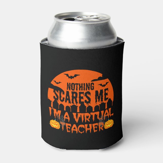 Funny Virtual Teacher Can Cooler (Can Front)